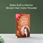 Load image into Gallery viewer, Zeba Zulf-e-Henna Hair Color Powder Brown