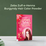 Load image into Gallery viewer, Zeba Zulf-e-Henna Hair Color Powder burgundy