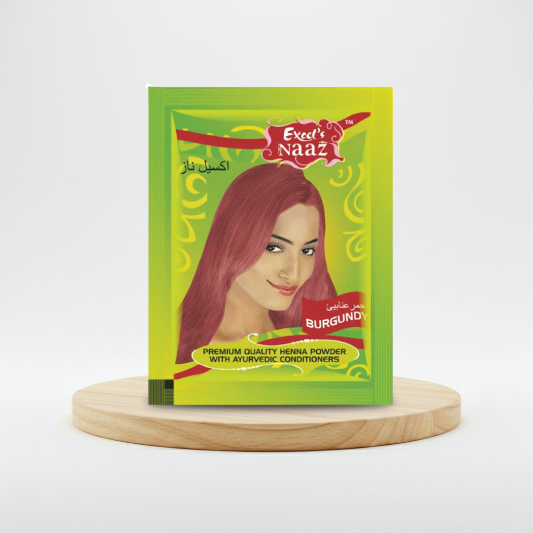 Excel's Naaz Henna Powder  burgundy