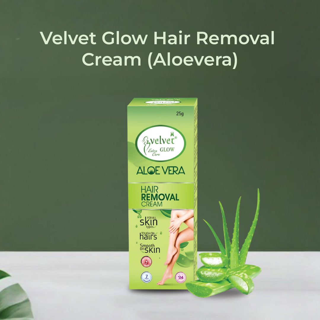 Velvet Glow Hair Removal Cream Aleovera